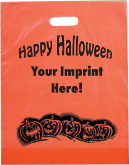 Imprinted Custom Plastic Halloween Bags